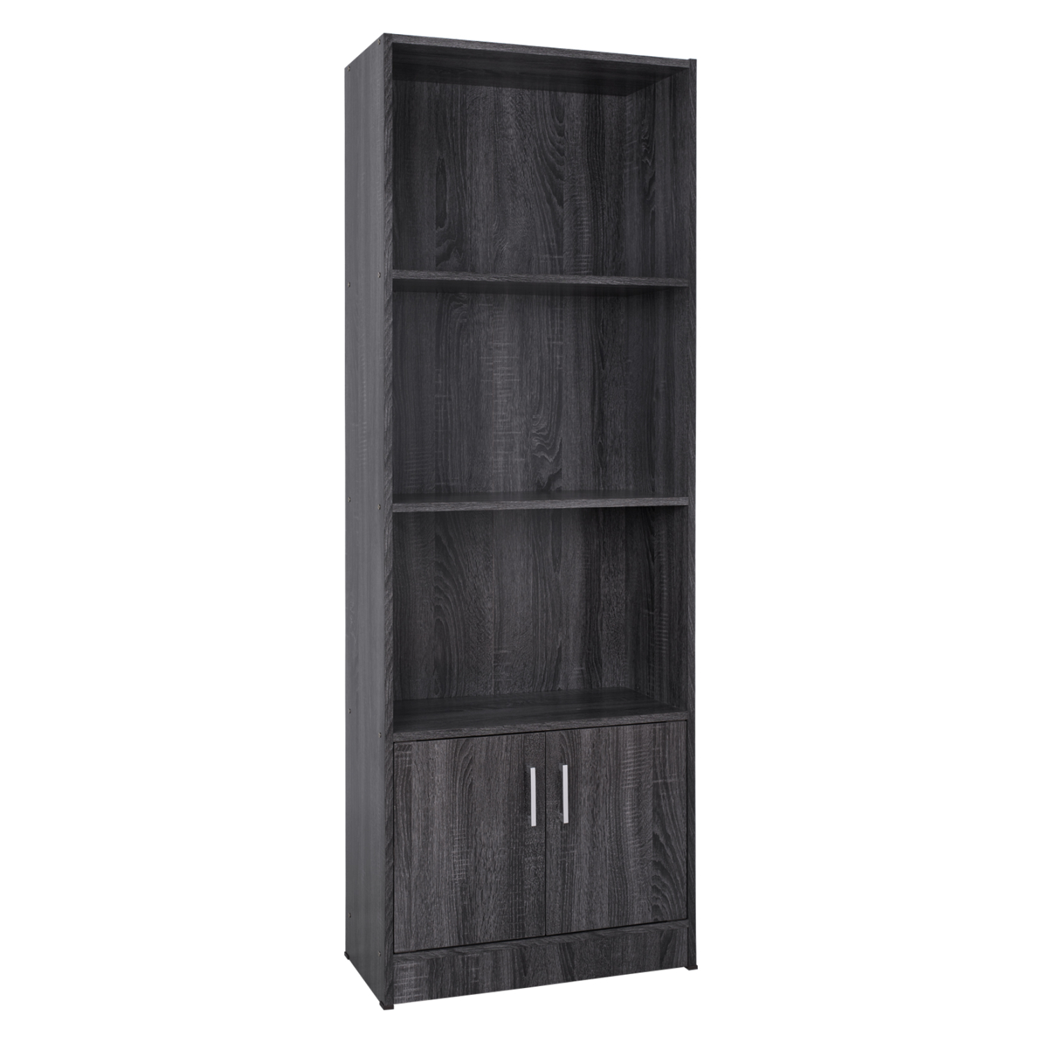 bibliothiki-melaminis-fb9226901-se-anthr ΒΙΒΛΙΟΘΗΚΗ ΜΕΛΑΜΙΝΗΣ HAYDEN HM2269.01 ΣΕ ΑΝΘΡΑΚΙ ΧΡΩΜΑ 60x30x174 εκ. - Image 1