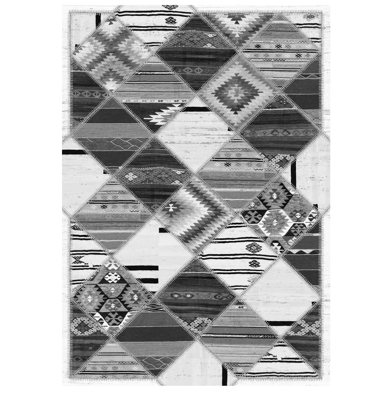 chali-salonioy-ethnic-me-krosia-gkri-fb9 ΧΑΛΙ ΣΑΛΟΝΙΟΥ ETHNIC ΜΕ ΚΡΟΣΙΑ JOSIANE ΓΚΡΙ HM7675.21 160X230 εκ. - Image 1