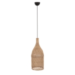 ΦΩΤΙΣΤΙΚΟ ΟΡΟΦΗΣ CARBOY HM7884 ΚΡΕΜΑΣΤΟ ΑΠΟ RATTAN ΣΕ ΦΥΣΙΚΟ ΧΡΩΜΑ Φ28x163,5Yεκ.