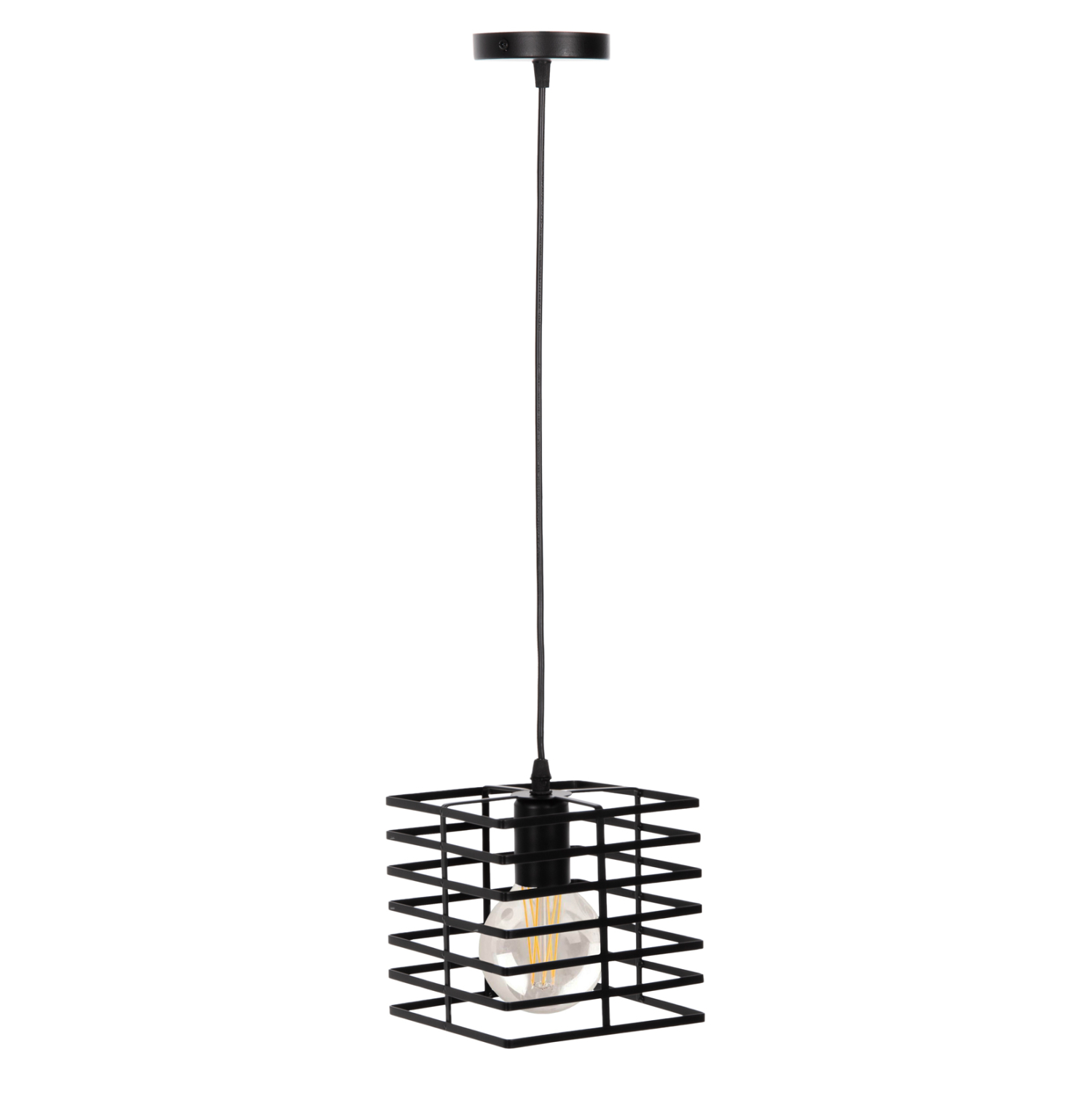 fotistiko-orofis-kremasto-fb94131-mayro- ΦΩΤΙΣΤΙΚΟ ΟΡΟΦΗΣ ΚΡΕΜΑΣΤΟ HM4131 ΜΑΥΡΟ ΜΕΤΑΛΛΙΚΟ ΚΑΠΕΛΟ 16x16x124Υεκ. - Image 1