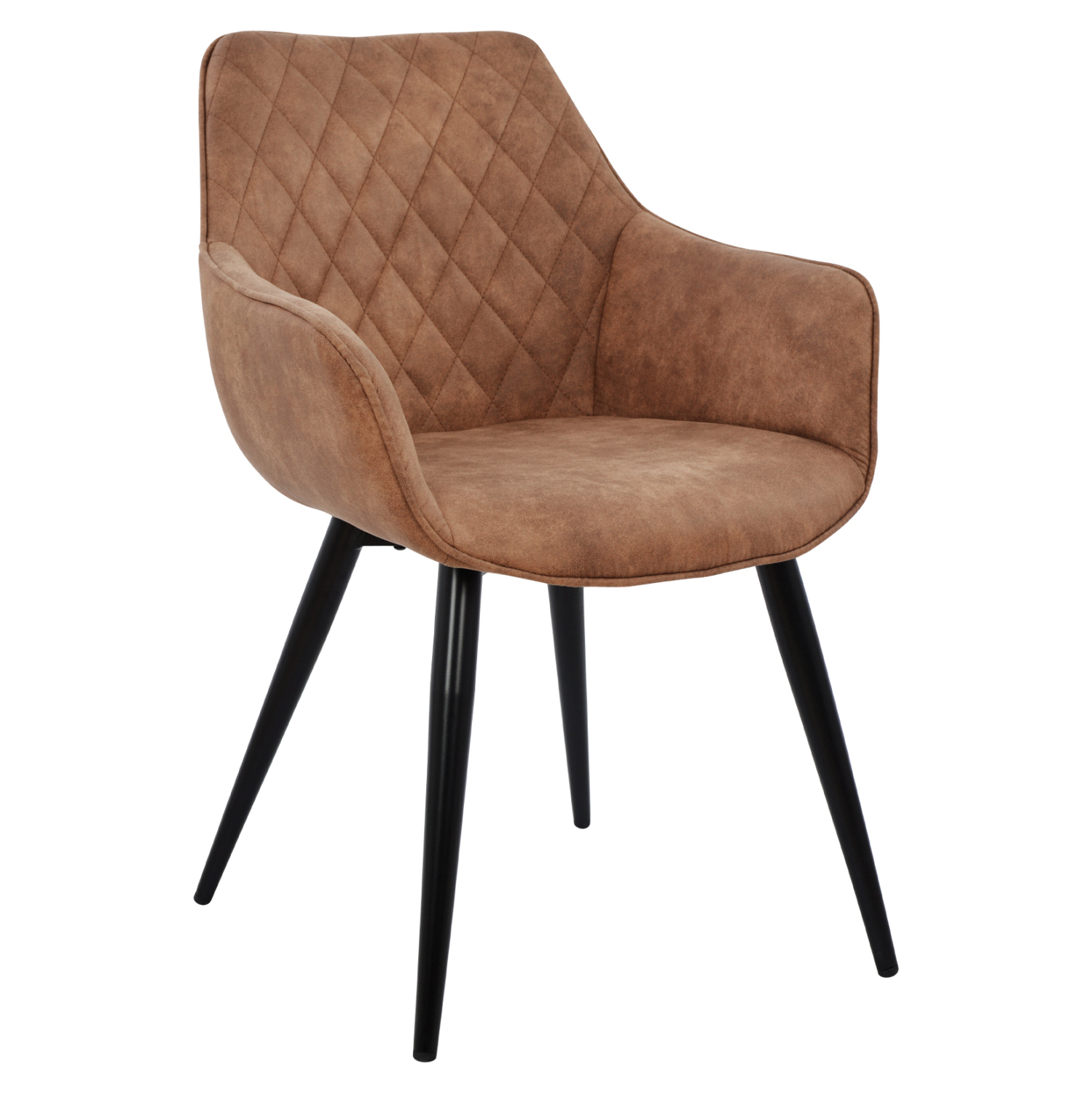 polythrona-fb9800603-me-kafe-yfasma-60x6 ΠΟΛΥΘΡΟΝΑ MANDO HM8006.03 ΜΕ ΚΑΦΕ NUBUCK ΥΦΑΣΜΑ 60x60x84 εκ. - Image 1