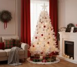 Χριστουγεννιάτικο δέντρο Enchanted 210cm – 900 κλαδιά λευκό - Image 2
