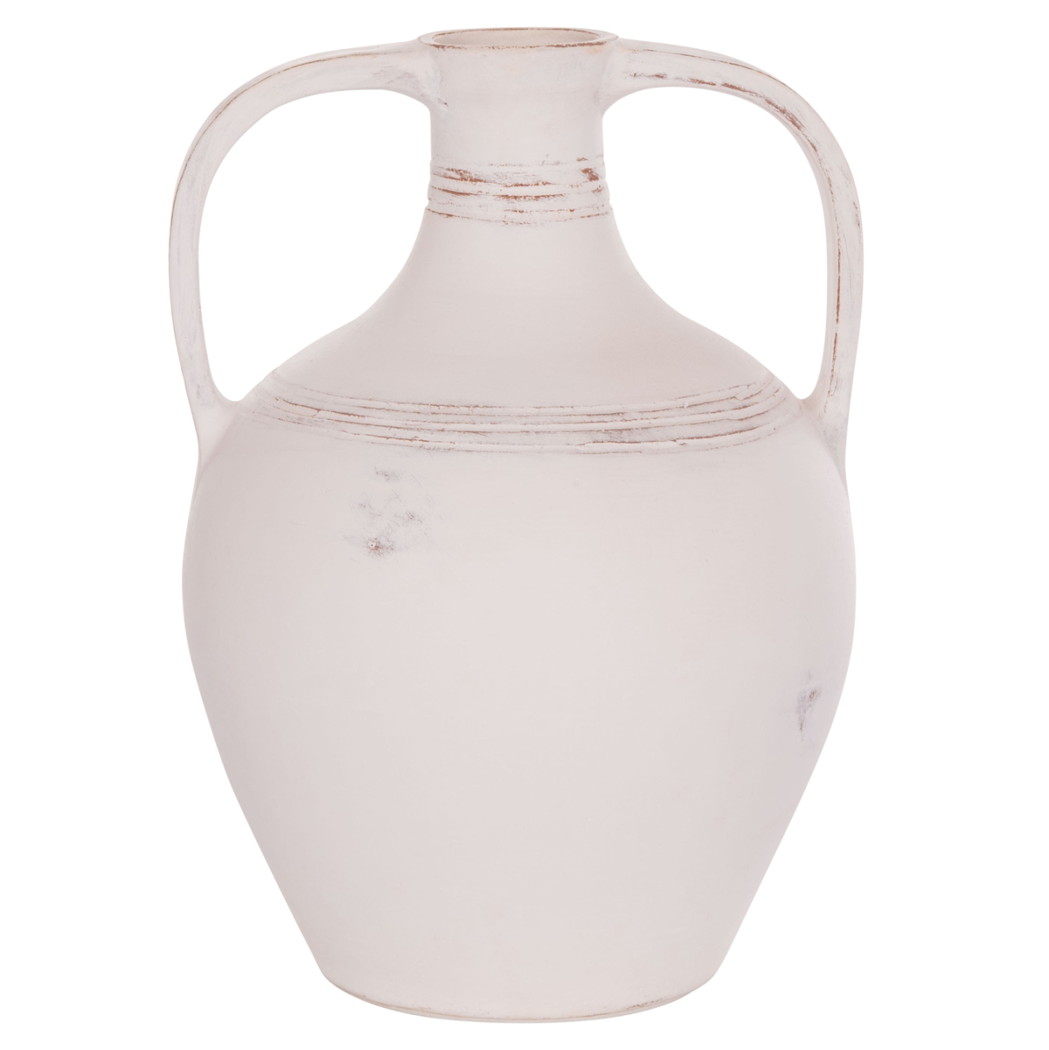 epitrapezios-diakosmitikos-amforeas-fb94 ΔΙΑΚΟΣΜΗΤΙΚΟΣ ΑΜΦΟΡΕΑΣ FEAX HM4676.02S ΛΕΥΚΗ ΤΕΡΑΚΟΤΑ--35x35x48Υεκ. - Image 1