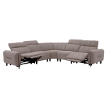 ΓΩΝΙΑΚΟΣ ΚΑΝΑΠΕΣ ΜΕ RECLINE ORACLE HM3290.02 ΜΠΕΖ ΥΦΑΣΜΑ 260x260x90(κάθισμα)x94Υεκ.