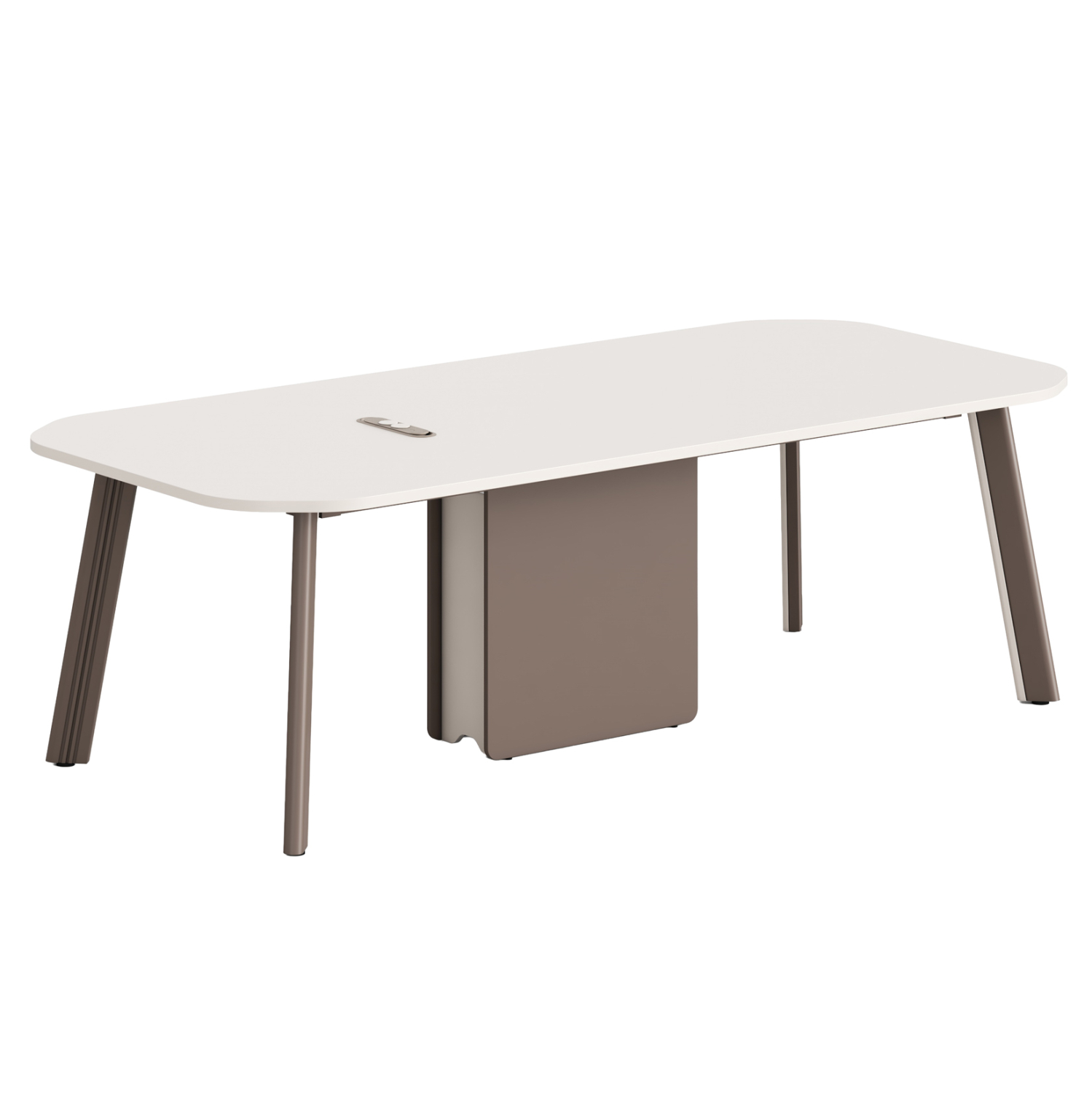 grafeio-synergasias-fb918278-melamini-kr ΓΡΑΦΕΙΟ ΣΥΝΕΡΓΑΣΙΑΣ NEWLINE HM18278 ΜΕΛΑΜΙΝΗ ΚΡΕΜ-ΠΟΔΙΑ ΑΛΟΥΜΙΝΙΟΥ 240x110x75Υεκ - Image 1