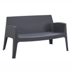 ΚΑΝΑΠΕΣ 2-ΘΕΣΙΟΣ ΠΟΛΥΠΡΟΠΥΛΕΝΙΟΥ SLEEK HM6366.10 ΧΡΩΜΑ ΓΚΡΙ 133x68x73Υεκ.