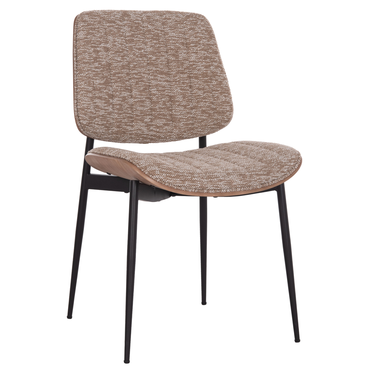 karekla-trapezarias-fb9998301-mayro-meta ΚΑΡΕΚΛΑ ΤΡΑΠΕΖΑΡΙΑΣ CONTI HM9983.02 ΜΑΥΡΟ ΜΕΤΑΛΛΟ--ΚΑΦΕ ΥΦΑΣΜΑ 49x56x82Υεκ. - Image 1