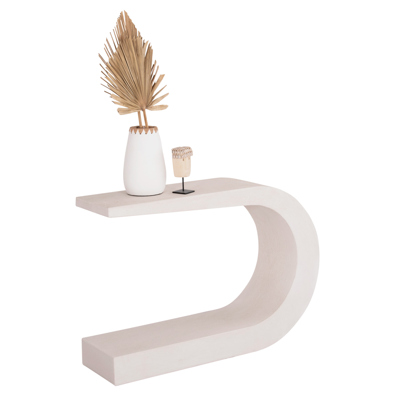 konsola-fb918049-mdf-se-ypoleyko-chroma- ΚΟΝΣΟΛΑ ΣΕΙΡΑ SANTORINI HM18049 MDF ΣΕ ΥΠΟΛΕΥΚΟ ΧΡΩΜΑ 110x30x70Υεκ. - Image 1