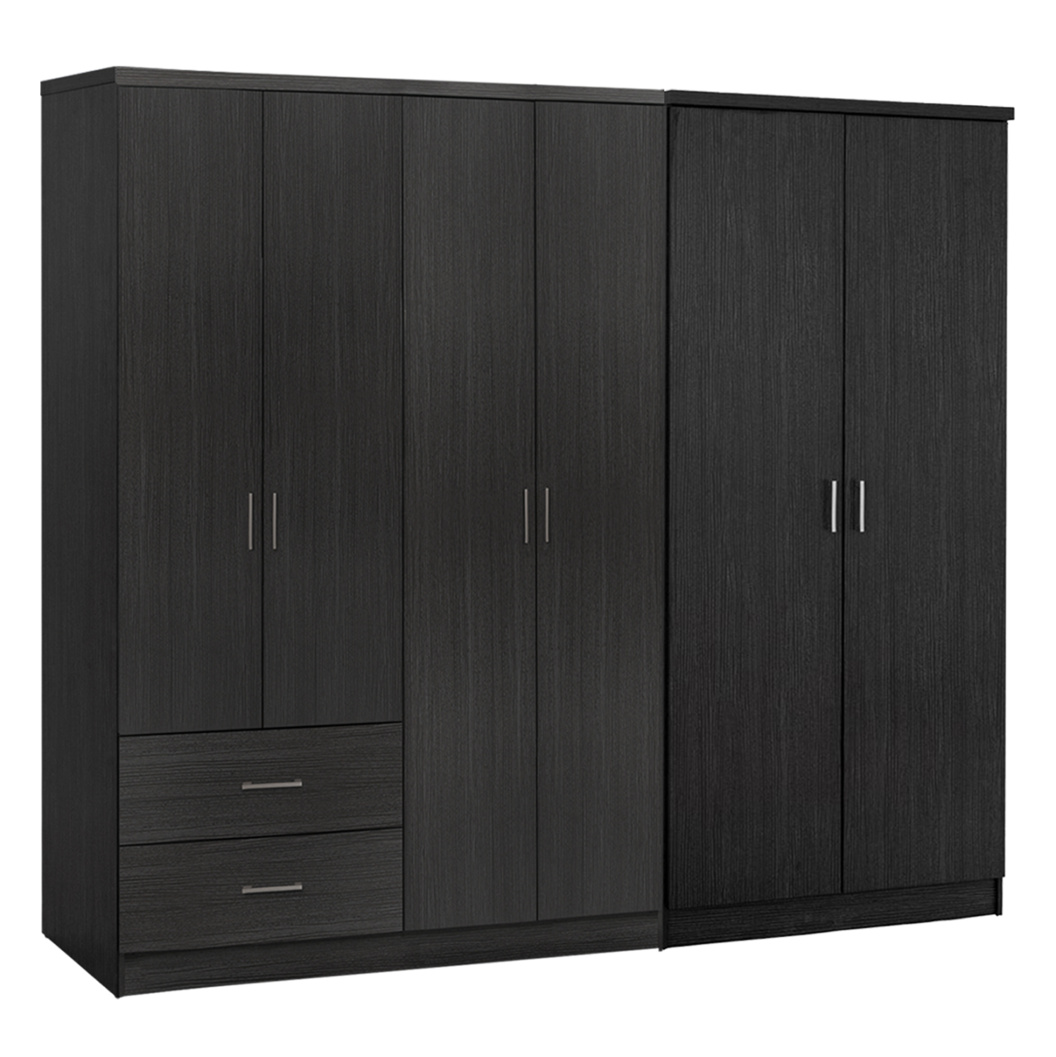 ntoylapa-6fylli-fb92123501-melamini-chro ΝΤΟΥΛΑΠΑ 6ΦΥΛΛΗ BLAKELY HM21235.01 ΜΕΛΑΜΙΝΗ ΧΡΩΜΑ ZEBRANO 201x43x181Υεκ - Image 1
