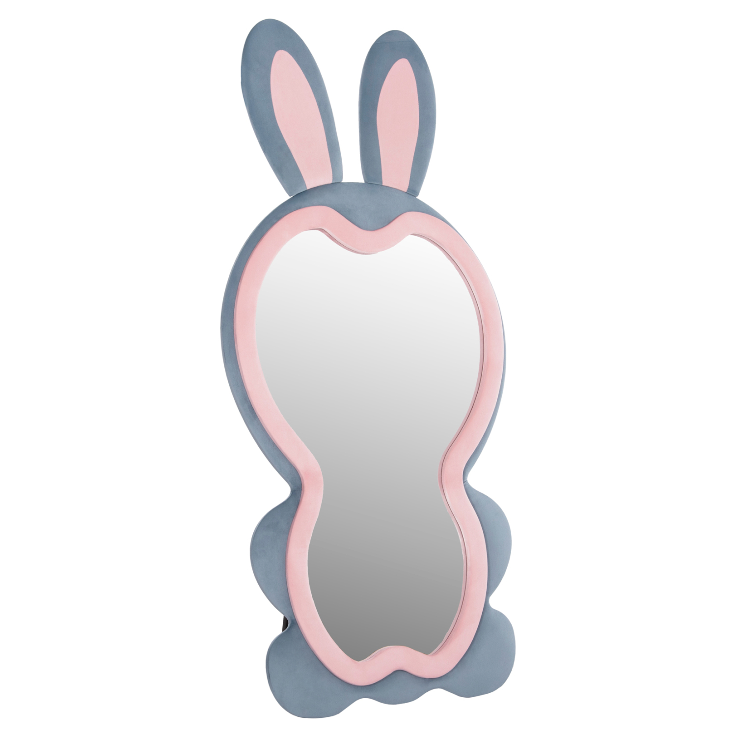 paidikos-kathreftis-dapedoy-fb9448902-md ΠΑΙΔΙΚΟΣ ΚΑΘΡΕΦΤΗΣ ΔΑΠΕΔΟΥ BUNNY HM4489.02 MDF ΡΟΖ & ΜΠΛΕ-ΜΑΥΡΟ STAND 80x162Υεκ. - Image 1