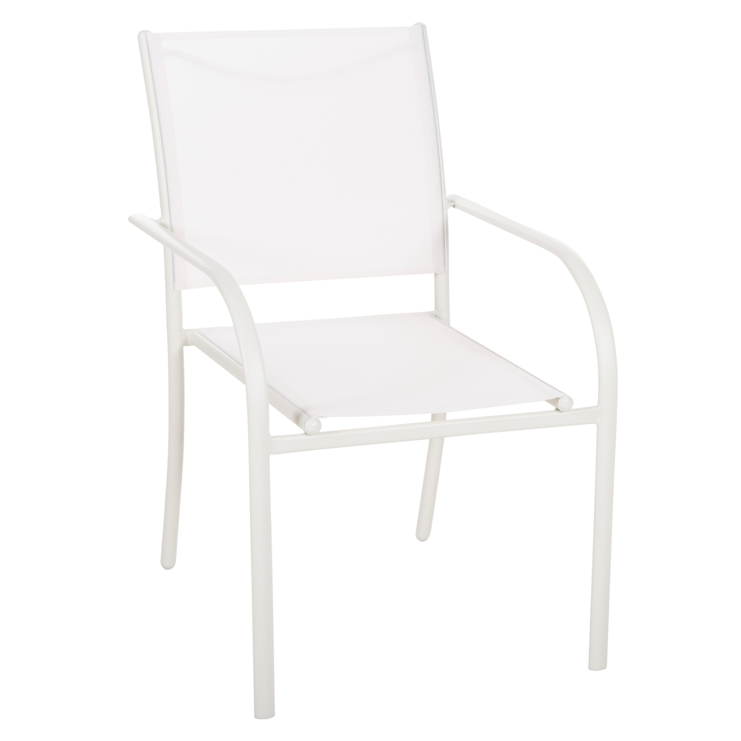 polythrona-exchoroy-fb9597602-metallo-le ΠΟΛΥΘΡΟΝΑ ΕΞ.ΧΩΡΟΥ REDAN HM5976.02 ΜΕΤΑΛΛΟ ΛΕΥΚΟ-TEXTILENE ΛΕΥΚΟ 56x60x88Υεκ - Image 1