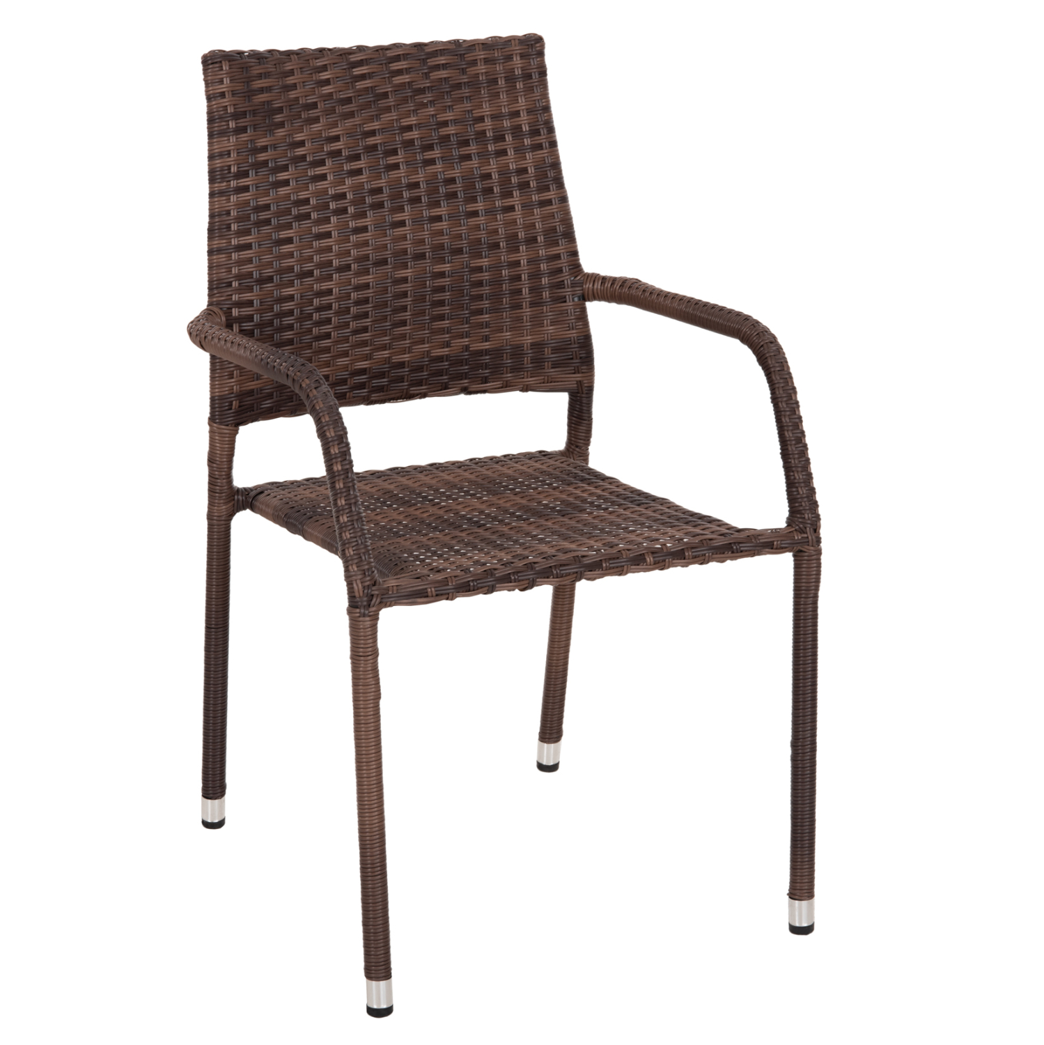 polythrona-exotchoroy-fb9607401-metallo- ΠΟΛΥΘΡΟΝΑ ΕΞΩΤ.ΧΩΡΟΥ MORNER HM6074.01 ΜΕΤΑΛΛΟ ΜΕ ΕΠΕΝΔΥΣΗ ΚΑΦΕ WICKER 55x58x87Υεκ - Image 1