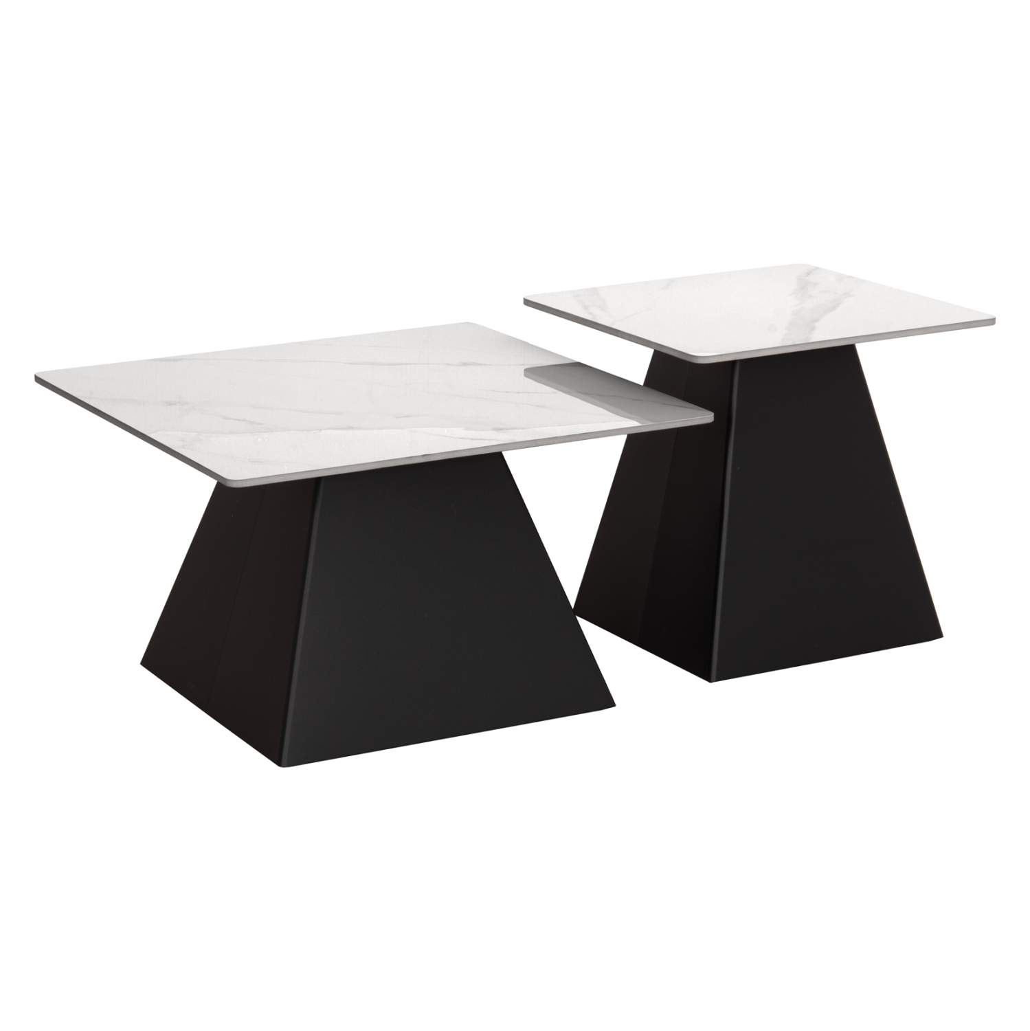 set-2-trapezia-salonioy-fb91831102-sinte ΣΕΤ 2 ΤΡΑΠΕΖΙΑ ΣΑΛΟΝΙΟΥ QUBER(X) HM18311.02 SINTERED STONE ΤΕΤΡΑΓΩΝΟ--ΒΑΣΕΙΣ ΜΑΥΡΕΣ - Image 1