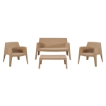 ΣΕΤ LOUNGE 4ΤΜΧ SLEEK HM21275.03 ΚΑΠΟΥΤΣΙΝΟ ΠΟΛΥΠΡΟΠΥΛΕΝΙΟ