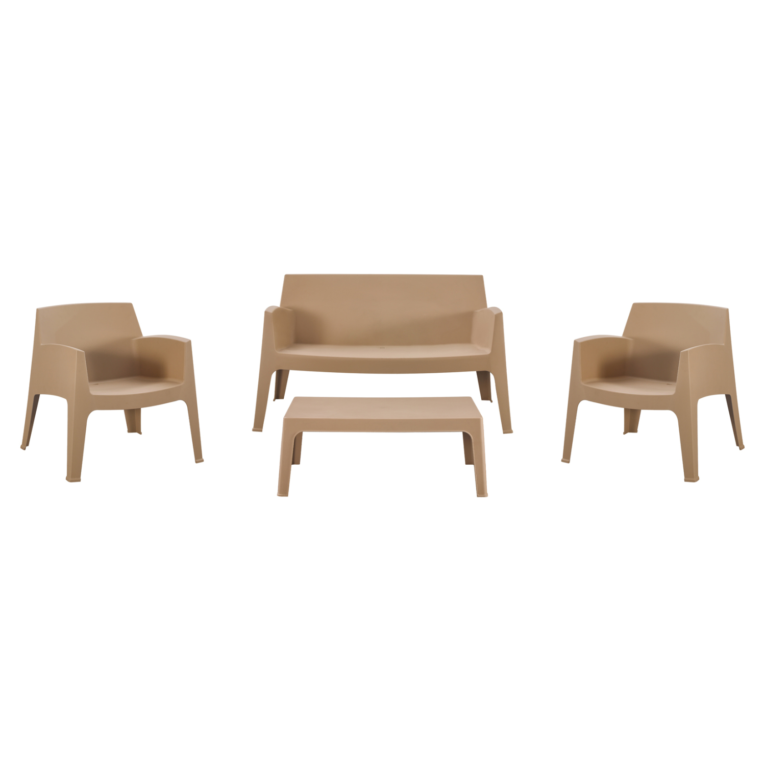 set-lounge-4tmch-fb92127503-kapoytsino-p ΣΕΤ LOUNGE 4ΤΜΧ SLEEK HM21275.03 ΚΑΠΟΥΤΣΙΝΟ ΠΟΛΥΠΡΟΠΥΛΕΝΙΟ - Image 1