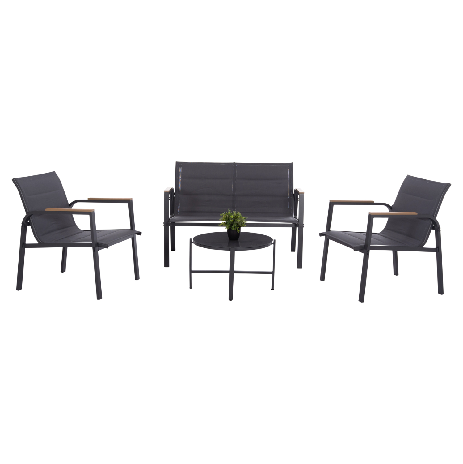 set-saloni-exchoroy-4tmch-fb9628003-gkri ΣΕΤ ΣΑΛΟΝΙ ΕΞ.ΧΩΡΟΥ 4ΤΜΧ JULIETTE HM6280.03 ΓΚΡΙ ΑΛΟΥΜΙΝΙΟ-TEXTILENE--TEMPERED GLASS - Image 1
