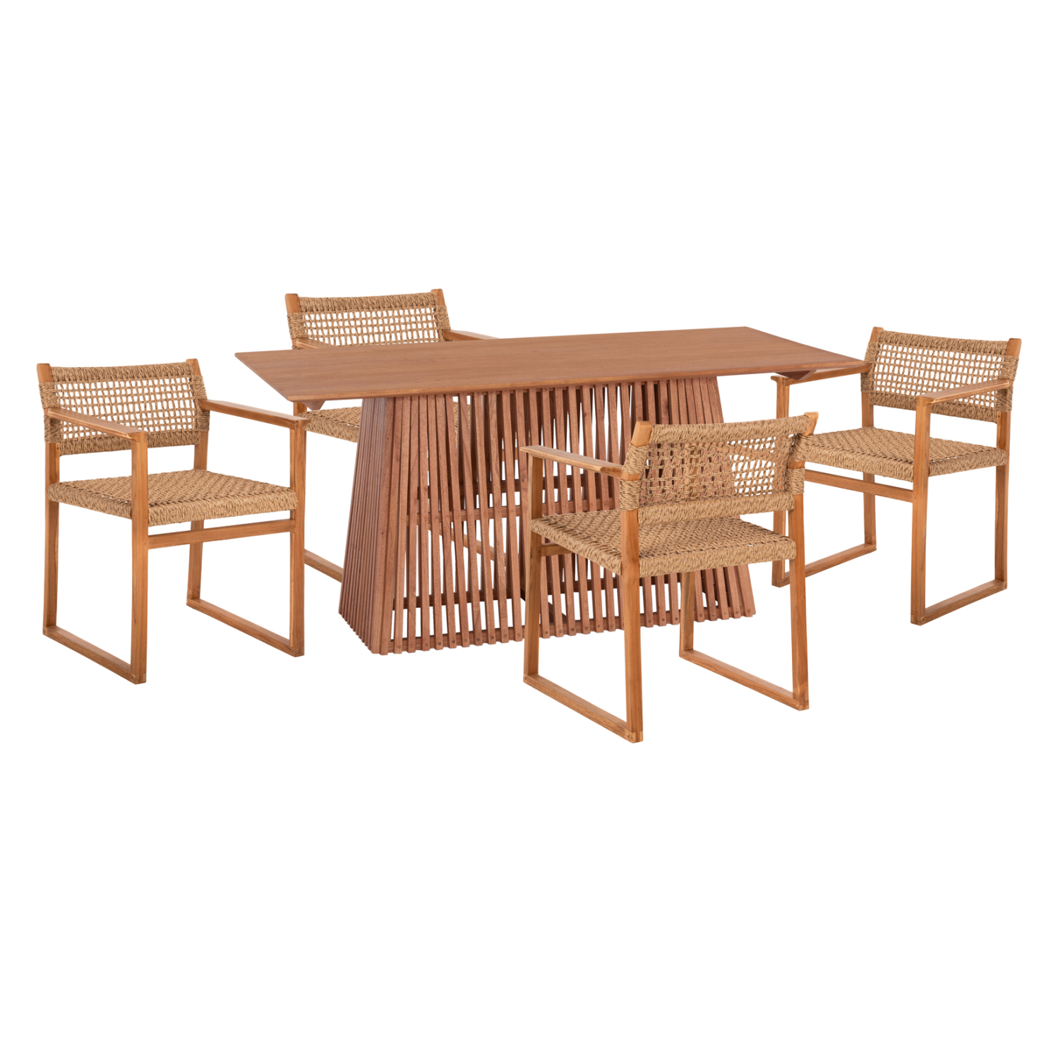 set-trapezarias-5tmch-fb92107801-orthogo ΣΕΤ ΤΡΑΠΕΖΑΡΙΑΣ 5ΤΜΧ NARLEY HM21078.01 ΟΡΘΟΓΩΝΙΟ ΤΡΑΠΕΖΙ & 4 ΚΑΡΕΚΛΕΣ - Image 1