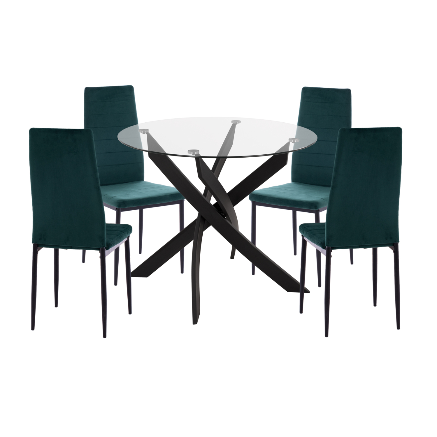 set-trapezarias-5tmch-fb92119903-gyali-m ΣΕΤ ΤΡΑΠΕΖΑΡΙΑΣ 5ΤΜΧ LADY HM21199.03 ΓΥΑΛΙ--ΜΕΤΑΛΛΟ ΣΕ ΜΑΥΡΟ & ΒΕΛΟΥΔΟ ΚΥΠΑΡΙΣΣΙ - Image 1