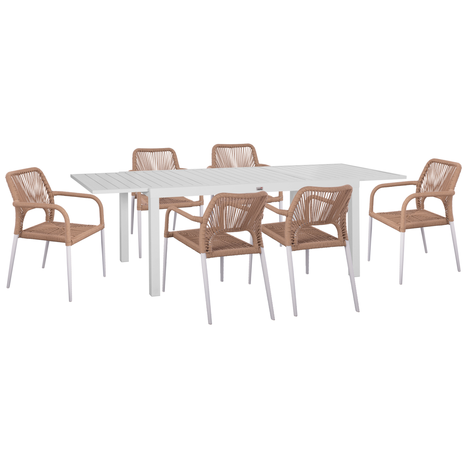 set-trapezarias-exchoroy-7tmch-fb921131- ΣΕΤ ΤΡΑΠΕΖΑΡΙΑΣ ΕΞ.ΧΩΡΟΥ 7ΤΜΧ KRUM HM21131 ΛΕΥΚΟ ΑΛΟΥΜΙΝΙΟ--P.E.RATTAN - Image 1