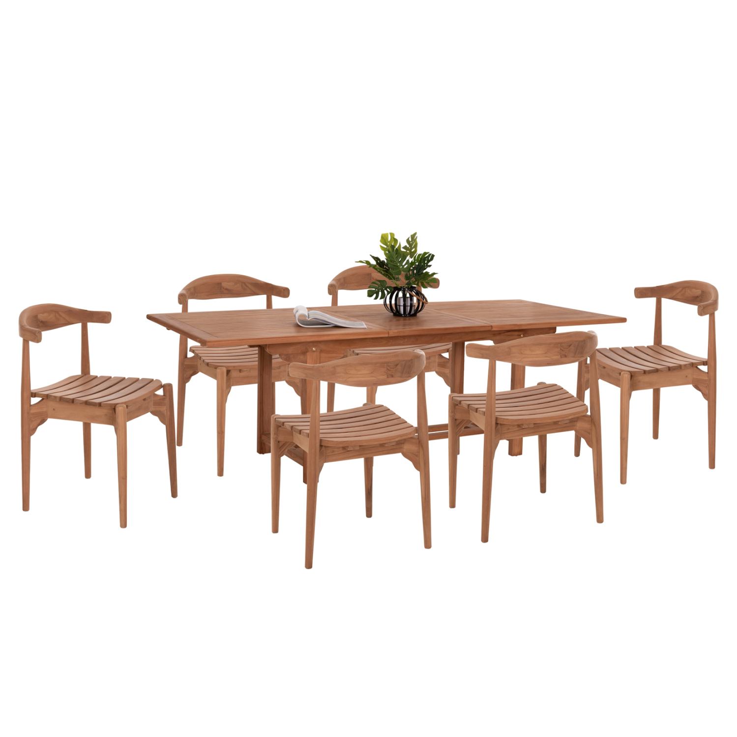 set-trapezarias-fb921292-trapezi-epektei ΣΕΤ ΤΡΑΠΕΖΑΡΙΑΣ DONNY HM21292 ΤΡΑΠΕΖΙ ΕΠΕΚΤΕΙΝΟΜΕΝΟ & 6 ΠΟΛΥΘΡΟΝΕΣ--ΤΕΑΚ - Image 1