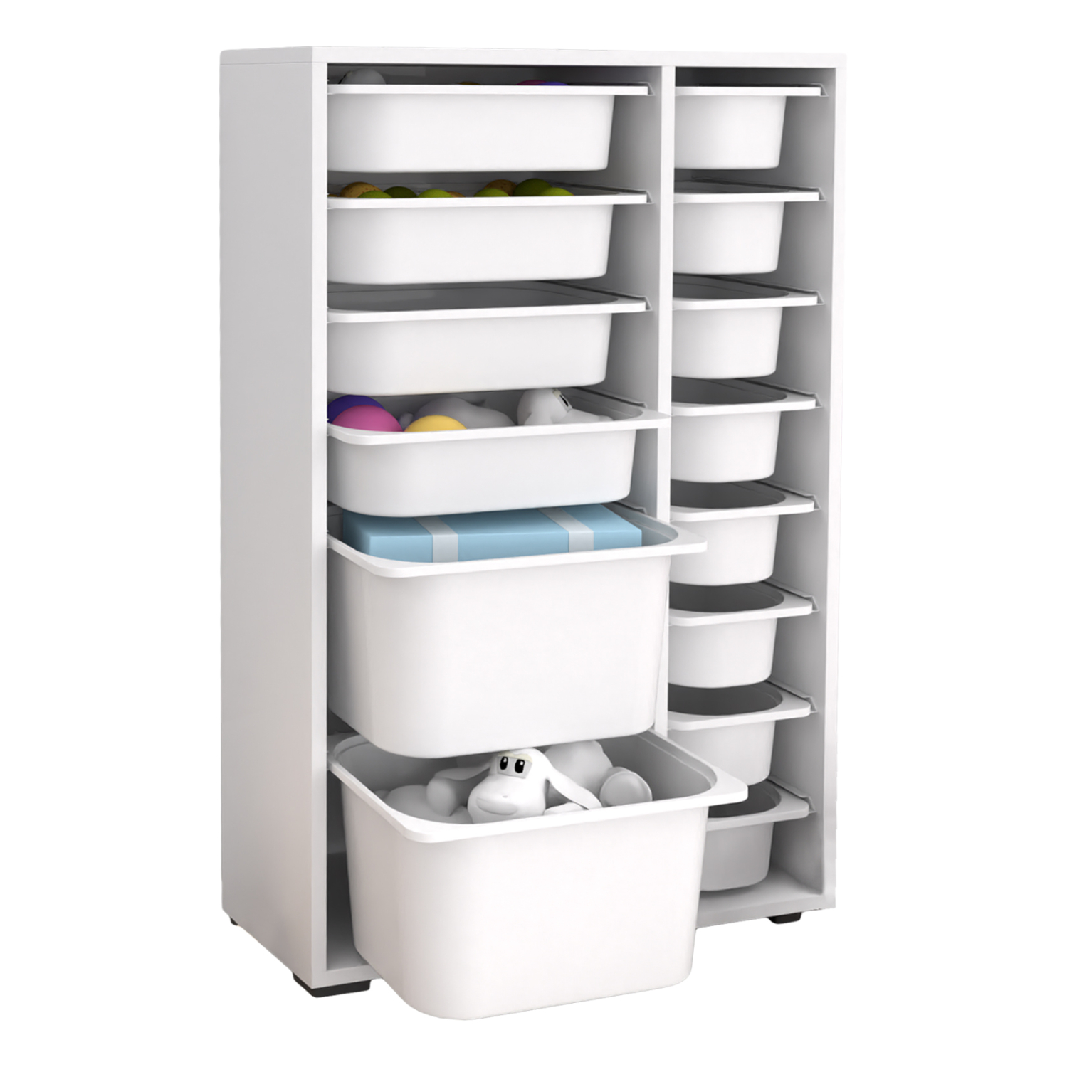syrtariera-fb91821101-melamini-se-leyko- ΣΥΡΤΑΡΙΕΡΑ SANI HM18211.01 ΜΕΛΑΜΙΝΗ ΣΕ ΛΕΥΚΟ-14 ΛΕΥΚΑ ΣΥΡΤΑΡΙΑ P.E. 69,5x30x109Υεκ - Image 1