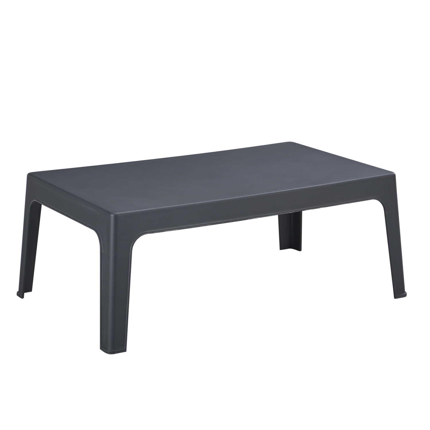 trapezaki-orthogonio-fb9636710-polypropy ΤΡΑΠΕΖΑΚΙ ΟΡΘΟΓΩΝΙΟ SLEEK HM6367.10 ΠΟΛΥΠΡΟΠΥΛΕΝΙΟ ΣΕ ΣΚΟΥΡΟ ΓΚΡΙ 105x64x40Υεκ. - Image 1