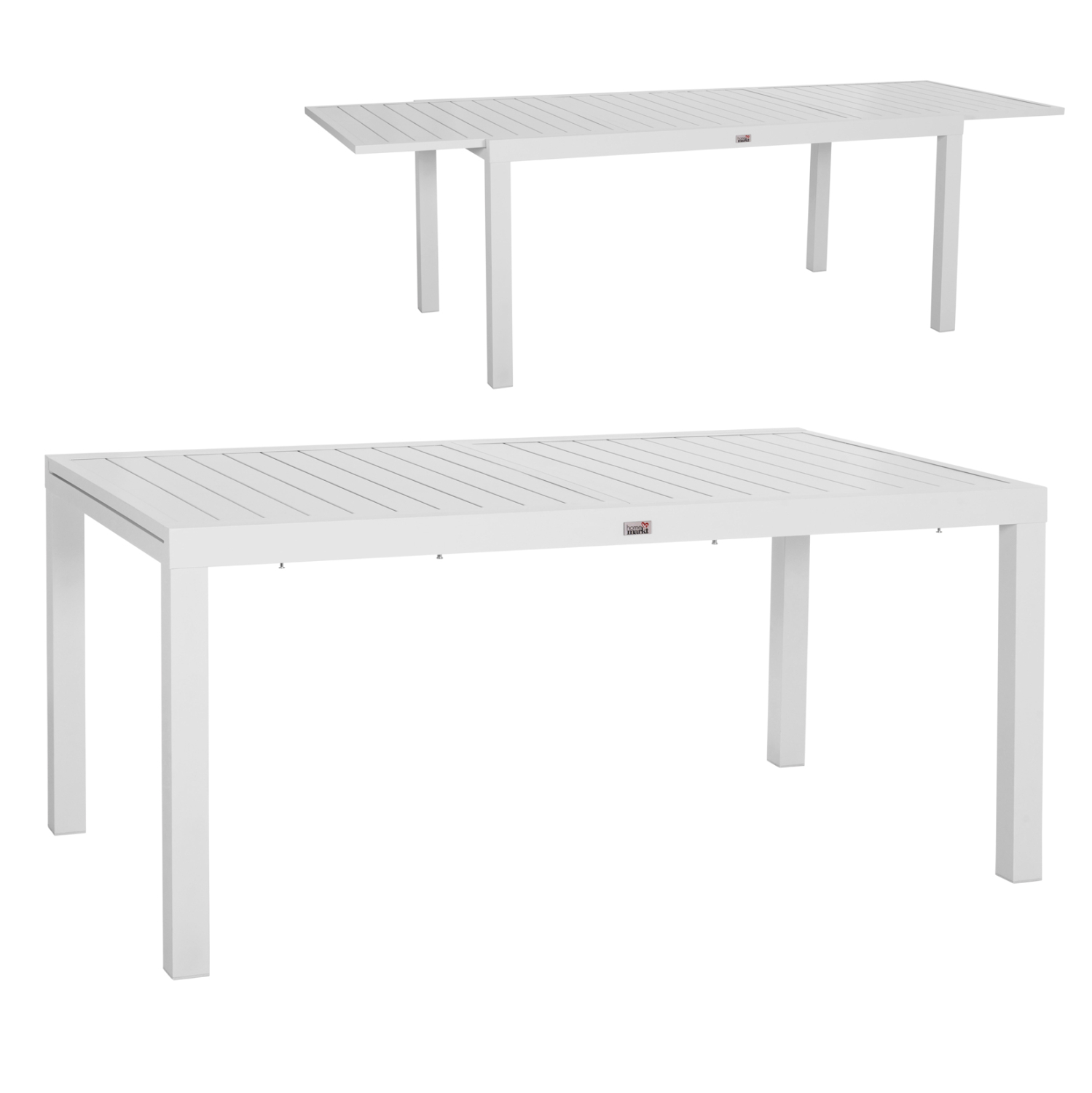 trapezi-epekteinomeno-fb9627701-aloymini ΤΡΑΠΕΖΙ ΕΠΕΚΤΕΙΝΟΜΕΝΟ KRUM HM6277.01 ΑΛΟΥΜΙΝΙΟ ΛΕΥΚΟ 160-240x90x73Υεκ. - Image 1