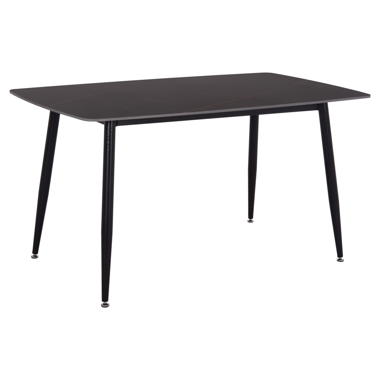 trapezi-fb91814902-keramiko-top-me-opsi- ΤΡΑΠΕΖΙ RAVEN HM18149.02 ΚΕΡΑΜΙΚΟ TOP ΜΕ ΟΨΗ ΜΑΥΡΟ ΜΑΡΜΑΡΟ 140x80x74Υεκ. - Image 1
