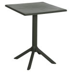 ΤΡΑΠΕΖΙ ΠΟΛΥΠΡΟΠΥΛΕΝΙΟΥ ΤΕΤΡΑΓΩΝΟ TERRIN HM6125.15 DARK OLIVE 60x60x75Υεκ.