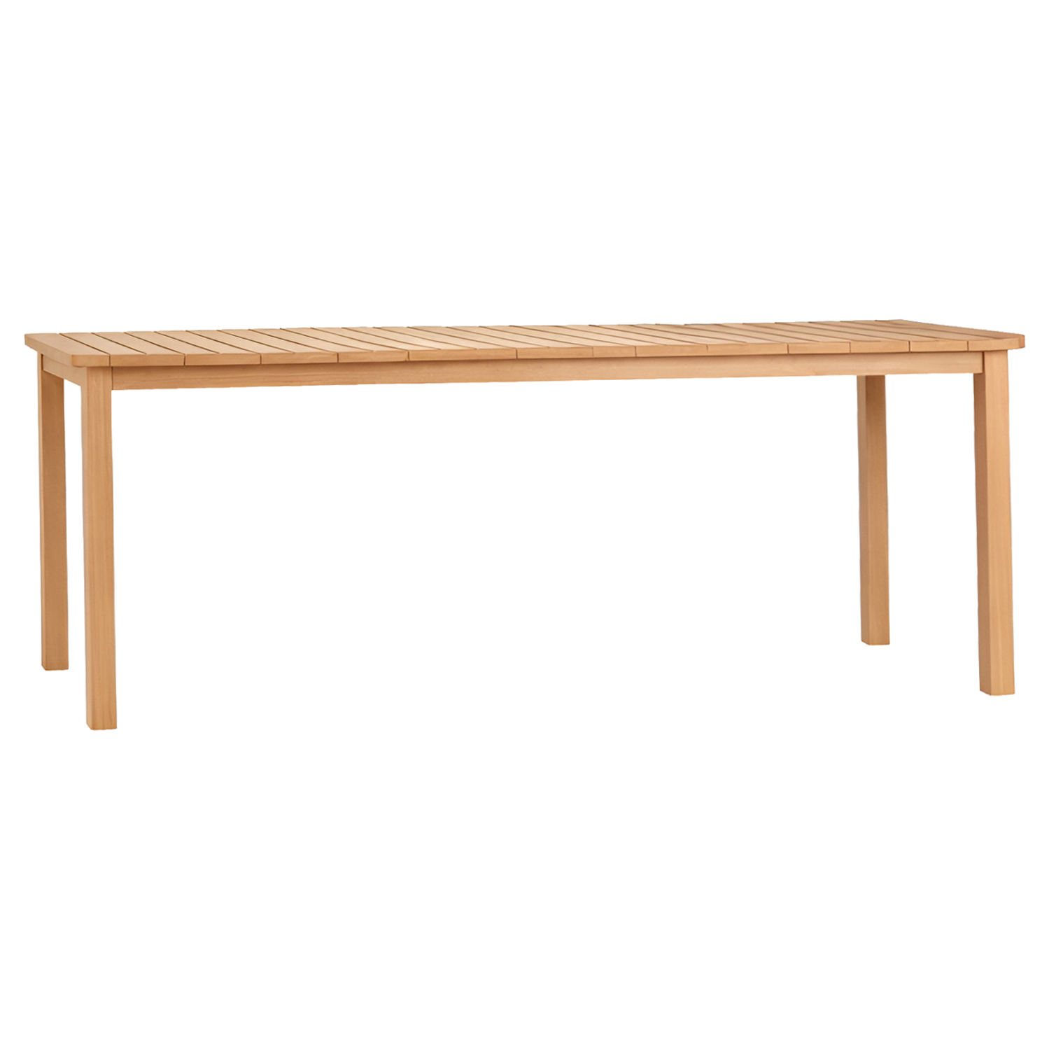 trapezi-orthogonio-fb96616-xylo-teak-fys ΤΡΑΠΕΖΙ ΟΡΘΟΓΩΝΙΟ FINTO HM6616 ΞΥΛΟ TEAK--ΦΥΣΙΚΟ 200x100x75Υεκ. - Image 1