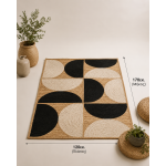 Ψάθινο Χαλί Γιούτα Geo Harmony - 120x170εκ. - Image 4