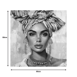 Πίνακας σε καμβά Turban3D 80x3x80εκ - Image 2