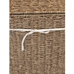 Ψάθινο Καλάθι  με Καπάκι 40Lt – 38 × 22 × Υ55 εκ. - Image 4