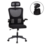 ΚΑΡΕΚΛΑ ΓΡΑΦΕΙΟΥ KESI HM1222.01 ΜΑΥΡO MESH & PP 61x62x125Υεκ.