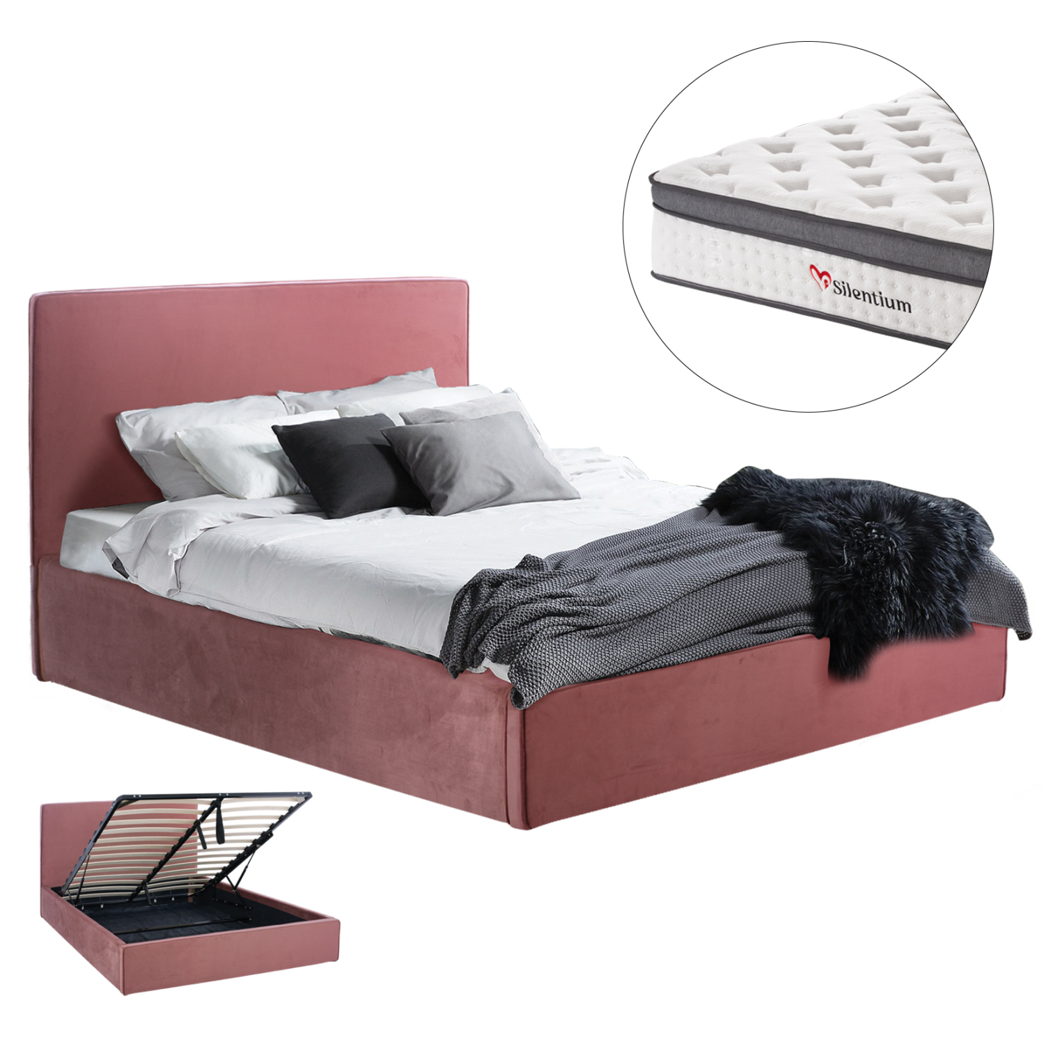 krebati-me-stroma-apothchoro-fb91080512- ΚΡΕΒΑΤΙ ΜΕ ΣΤΡΩΜΑ & ΑΠΟΘ.ΧΩΡΟ ALLIE HM10805.12 ΣΑΠΙΟ ΜΗΛΟ ΒΕΛΟΥΔΟ--ΣΤΡΩΜΑ 160Χ200εκ - Image 1