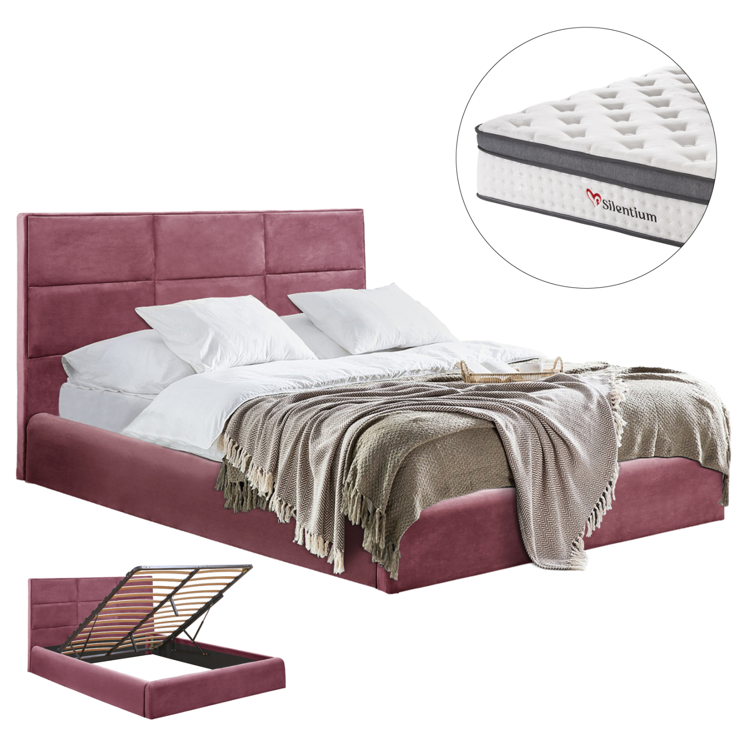 krebati-me-stroma-apothchoro-fb91080702- ΚΡΕΒΑΤΙ ΜΕ ΣΤΡΩΜΑ & ΑΠΟΘ.ΧΩΡΟ BRILEY HM10807.02 ΣΑΠΙΟ ΜΗΛΟ ΒΕΛΟΥΔΟ--ΣΤΡΩΜΑ 160x200εκ - Image 1