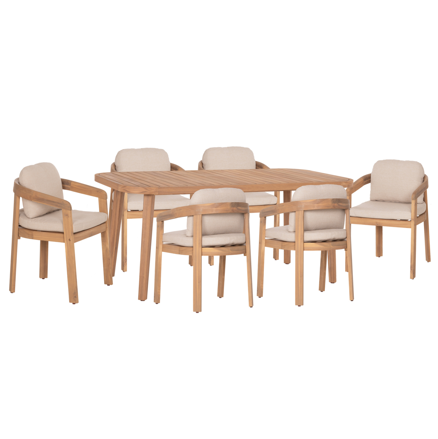 set-trapezarias-exchoroy-7tmch-fb910903- ΣΕΤ ΤΡΑΠΕΖΑΡΙΑΣ ΕΞ.ΧΩΡΟΥ 7ΤΜΧ CRAVIN HM10903 ΞΥΛΟ ΑΚΑΚΙΑΣ ΦΥΣΙΚΟ--ΜΑΞΙΛΑΡΙΑ ΜΠΕΖ - Image 1