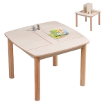ΤΡΑΠΕΖΑΚΙ ΠΑΙΔΙΚΟ ΜΕ ΑΠΟΘ.ΧΩΡΟΥΣ RICKI HM18339.01 MDF & ΣΥΜΗΔΑ ΣΕ ΦΥΣΙΚΟ 65x65x47Υεκ