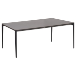 ΤΡΑΠΕΖΙ ΤΡΑΠΕΖΑΡΙΑΣ STAD HM6557.01 ΓΚΡΙ ΑΛΟΥΜΙΝΙΟ & SINTERED STONE TOP 180x90x74Υεκ