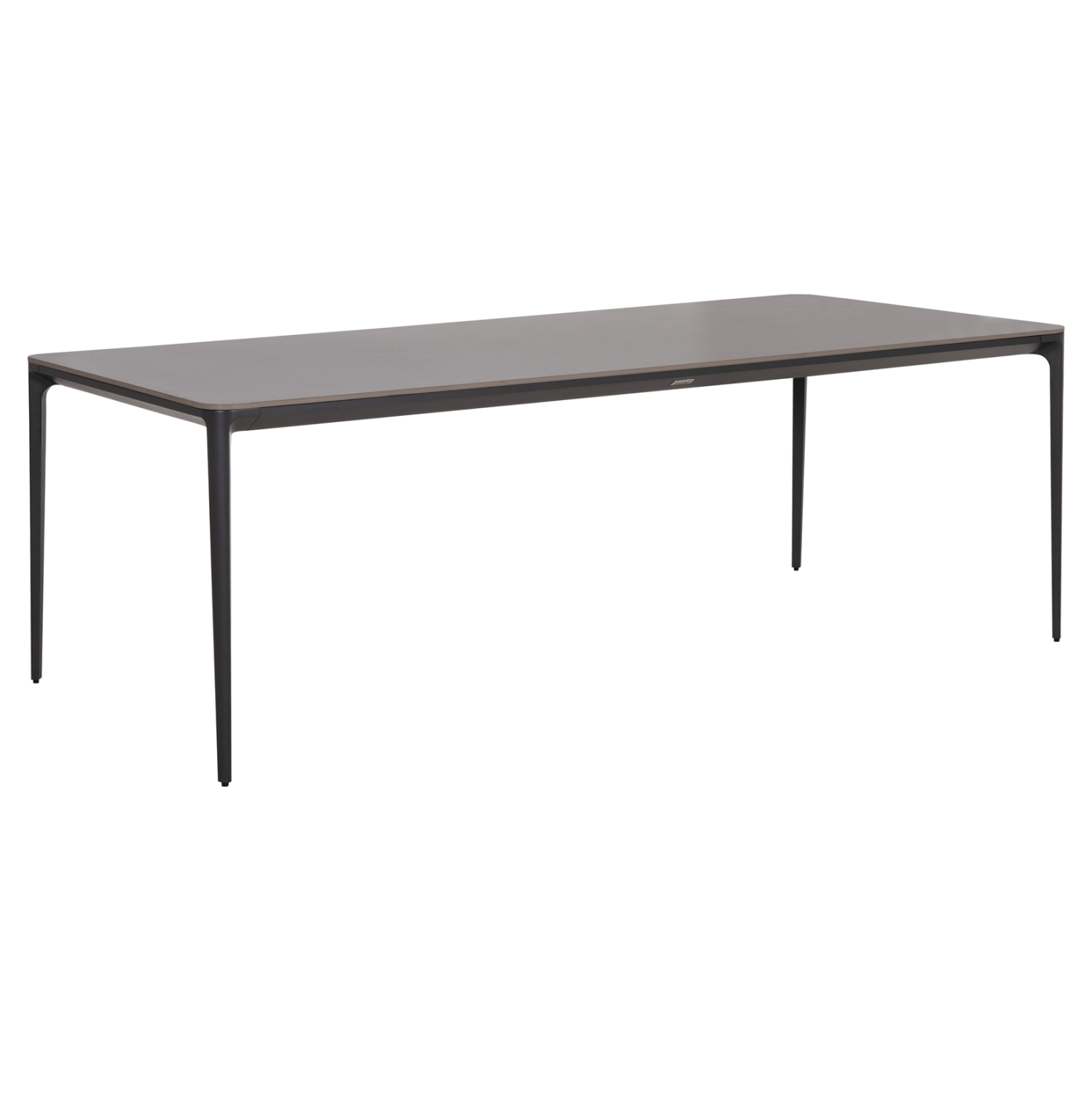 trapezi-trapezarias-fb9655801-gkri-aloym ΤΡΑΠΕΖΙ ΤΡΑΠΕΖΑΡΙΑΣ STAD HM6558.01 ΓΚΡΙ ΑΛΟΥΜΙΝΙΟ & SINTERED STONE TOP 220x100x74Υεκ - Image 1
