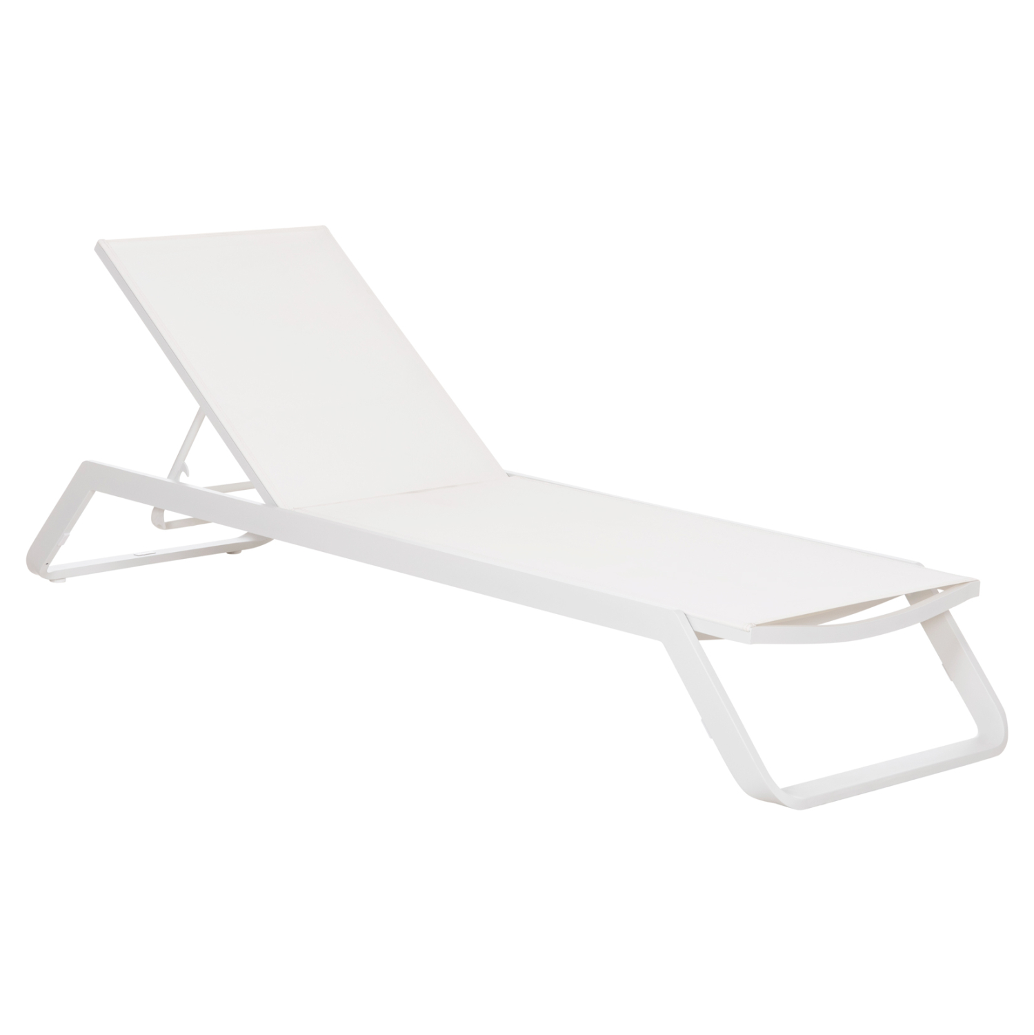 xaplostra-aloyminioy-fb9656202-skeletos- ΞΑΠΛΩΣΤΡΑ ΑΛΟΥΜΙΝΙΟΥ MARIMAR HM6562.02 ΣΚΕΛΕΤΟΣ & TEXTILENE ΛΕΥΚΟ 220x67.5x31.5Υεκ - Image 1