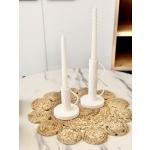 Harmony – Σετ 2 3D Printed Κηροπήγια Λευκά Ματ - Image 4