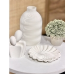 Aira – 3D Printed Διακοσμητικό Δισκάκι Spiral Λευκό Ματ 16 εκ. - Image 2