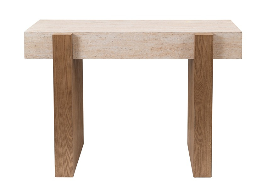 52793 ΚΟΝΣΟΛΑ MDF ΜΕ ΠΕΤΡΑ 120Χ40Χ80ΧΕΚ - Image 1