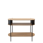ΜΕΤΑΛΛΙΚΗ ΚΟΝΣΟΛΑ ΜΑΥΡΗ ΜΕ MDF PB 100X39X76EK