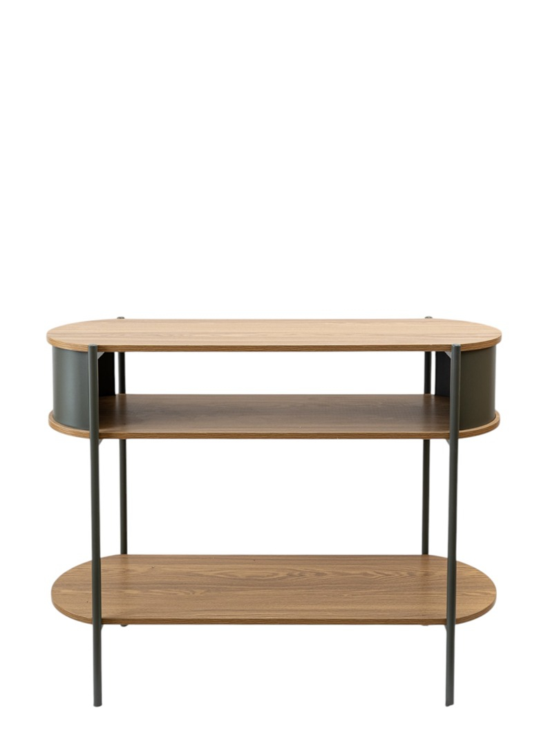 53130 ΜΕΤΑΛΛΙΚΗ ΚΟΝΣΟΛΑ ΧΑΚΙ ΜΕ MDF PB 100X39X76EK - Image 1