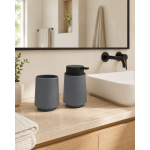 Σετ Μπάνιου 2τμχ Γκρι Ματ ABS – Dispenser & Ποτηράκι