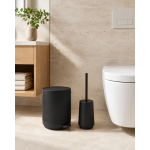 Σετ WC 2τμχ Μαύρο Ματ ABS – Καλάθι 5Lt Soft Close & Πιγκάλ