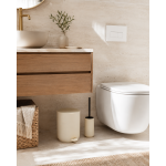 Σετ WC 2τμχ Μπεζ Ματ ABS – Καλάθι 5Lt Soft Close & Πιγκάλ - Image 2