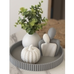 LOVIES🤍– 3D Printed Διακοσμητικό Ζευγάρι Γκρι Λευκό Ματ - Image 2